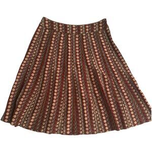Philosophy di Alberta Ferretti Silk Multicolor Print Skirt, US 6